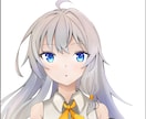 女の子イラストを購入日にお渡しします SNSアイコン、その他動画のサムネ等に使えます イメージ2
