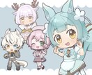 あなたの大切なキャラクターをミニキャラ化します 元デザインを大切にデフォルメイラスト描きます！ イメージ1