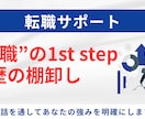 転職が頭をよぎった方。経歴整理支援をします 対話をしながら職務経歴の整理や強みの棚卸しを行います。 イメージ1
