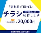 A4片面フルカラーチラシ制作します 「集まる」「売れる」「伝わる」デザイン制と成果を生み出します イメージ1