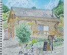 あなたの故郷、思い出の街描きます 使い方は自由！そのまま飾る、SNSのアイコン、販促グッズに！ イメージ1