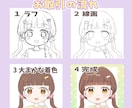 SNSブログに♡商用利用◎かわいいイラスト描きます 修正何度でも！配信やグッズに✰バストアップ～全身まで！ イメージ2