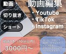 将来のため、SNSなどの動画編集します 編集に自信のない方、時間のない方、お手伝させてください！ イメージ1