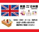 メール、SNS等の日本語⇄英語を翻訳致します メール・手紙の翻訳、SNSで世界に情報発信したい方へ イメージ1