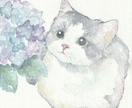 ふんわりとした水彩でペットのイラストを手描きします アイコン、待ち受けやプレゼントにも、かわいい透明水彩の絵を イメージ3