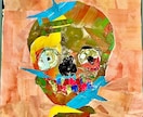 ご依頼に応じたオーダーメイド作品の制作を承ります ＜作品の特徴＞・コラージュ、金地・銀地・布地など多様な素材 イメージ3
