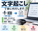 音声・動画の文字起こしを丁寧に代行します 会議・インタビュー・動画などの音声を文章にします イメージ1