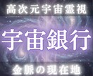 宇宙精霊の力で宇宙銀行残高を霊視し金脈を解放します あなたの金脈を解析し金脈の流れを再構築 イメージ1