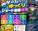 ゲームのショート動画や解説系を作ります 分かりやすくテンポの良いショート動画を作ります イメージ1