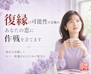 復縁の可能性を見極めあなたの恋に作戦を立てます 弱点を克服して　もう一度選ばれるための努力を イメージ1