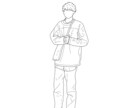 写真を模写します 顔がない方がいい人向けに顔のパーツは書きません イメージ3
