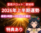 霊視タロット✖️数秘⭐️2026年上半期占います 霊視タロットと数秘で2026年上半期を先読み イメージ1