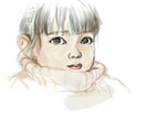 A4人物のお写真をもとに丁寧に絵にします お子さんの成長の記念、ご両親へのの贈り物などにいかがでしょう イメージ3