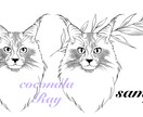 イラストの下描きから線画のペン入れをさせて頂きます ペン入れが苦手な方、お手伝いさせてください♡ イメージ6