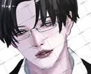リアル系絵柄のバストアップアイコン描きます 多様な絵柄から選択可能！あなたの希望に沿った絵柄で納品します イメージ1