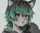 シックな絵柄でアイコン描きます 貴方だけのオリジナル！透過差分無料プレゼント！加工OK！ イメージ3