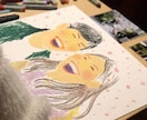あなたを感じて手描きの似顔絵をお描きします やさしくあたたかい絵をご希望の方へ イメージ1