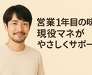 現役マネが専属！営業初心者のお悩み解決コーチします 【営業1年目専門】成約率を上げる「話し方・提案」マンツー指導 イメージ1