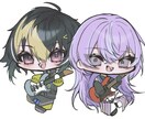 お好みのかわいいイラスト制作致します 歌ってみたのサムネや一枚絵、アイコン等お描きします！ イメージ4