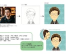 SNSなどのアイコンに使えるイラスト描きます あなただけのオリジナルの手書き風イラストにしませんか？ イメージ3