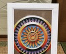 曼荼羅風、絵画を色鉛筆を使い、手描きします 主に鑑賞用を目的として手描きで制作しています！ イメージ1