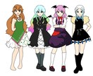 可愛いオリジナリティある少女のキャラデザ承ります 個性あふれるデザインで創り上げられるオリジナル少女！ イメージ2