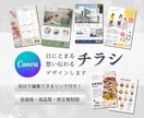 編集可能！目にとまる、想い伝わるチラシ制作します 〜おしゃれで見やすいシンプルデザイン〜 イメージ1