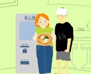 優しく可愛くポップ！デザインイラスト、描きます 【デザインと漫画の間のような、明るく優しいイラスト】 イメージ1