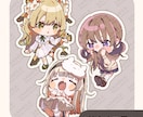 一枚絵/立ち絵/SDキャラのイラスト制作承ります お見積もりのご相談からでもお気軽にご連絡ください。 イメージ4