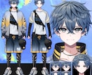Live2D用パーツ分けイラスト・立ち絵制作します Vtuber、キービジュアル、ゲーム、TRPGに イメージ5