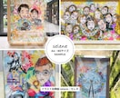 大人数用♡お洒落な透明の似顔絵イラスト作ります 透明感と立体感溢れるポップでロマンティクなアナログイラスト♡ イメージ8