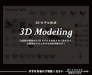 イメージや資料をもとに3Dモデルを作成します 現役3Dモデラーが丁寧に希望の3Dモデルを作成します。 イメージ1
