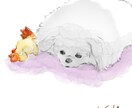 ゆるふわペットさん日常絵描きます ペットさんの何気ない日常の一コマを、鉛筆線画&水彩調で！ イメージ3