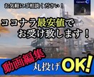 動画編集を〝ココナラ最安値〟で致します 丸投げOKっす！経験豊富なスタッフが編集致します イメージ2