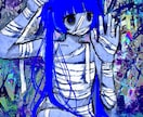 病み可愛いダークなイラストを描きます サムネイルやmvイラストに！！商用利用OK！ イメージ2