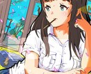 女の子のイラスト描きます お望みのキャラをお望みのシュチュエーションで イメージ5