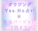 ダウジングで2つ占います Yes・No占いです。シンプルな占いです。 イメージ1