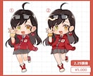 ぷるんとかわいいミニキャラ制作します 頭身・絵柄をカスタマイズして自分好みのキャラを依頼可能！ イメージ2