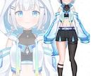 VTuber用Live2Dイラストを制作します キャラデザや三面図、表情差分も承ります！ イメージ5