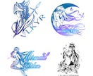 パッと見て伝わるかっこいいイラストロゴ作ります 洗練された線画で描くチーム・商品パッケージ・ブランドマーク イメージ2