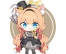 はっきりしたミニキャライラスト描きます SNSアイコンや配信用に！かわいいミニキャライラスト イメージ1