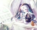 ファンタジックで幻想的な女の子の1枚絵を描きます 厚塗りで描くキャラクターデジタルイラスト イメージ3