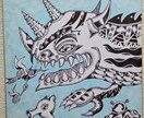 オリジナル絵画・イラスト作品を依頼で描きます 特徴的な絵柄のオリジナルの絵をお客様のご要望に応えて描きます イメージ1