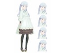 VTube向け、LIVE２Dモデルを制作します 描き込み量の変更、絵柄寄せ等も対応可能です。 イメージ3