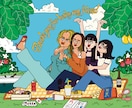 オシャレでポップなイラストをお届けします 誰とも被らない！ポップなアメリカンイラストはいかがですか？ イメージ1