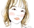 豊かな滲み表現で似顔絵を透明水彩画で描きます 原画納品。記念日やプレゼントに！2L判のみ額縁付 イメージ5