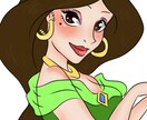 ディズニープリンセス風の似顔絵お描きします 可愛いプリンセス似顔絵を描かせて頂きます♪ イメージ2