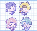 SDイラストを描きます ゆるゆるミニイラスト.ᐟ.ᐟ追加毎にオトクに.ᐟ イメージ3