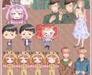 人物の等身イラストお描きします 胸上2,500円！ちょっといいなをお手頃価格でご提供 イメージ3