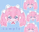 ふわっと甘くてかわいい！ミニキャラ  お描きします やさしい色とまるいシルエット、でも甘すぎないイラストを。 イメージ4